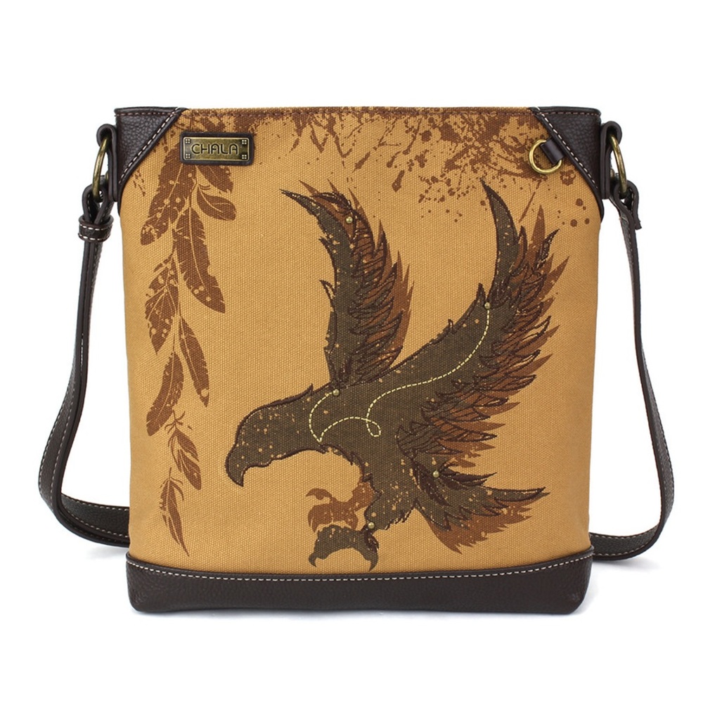 Canvas Eagle Crossbody